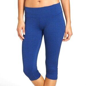 Prana‎ Misty Knicker Capri Pant Bluejay Jacquard Small